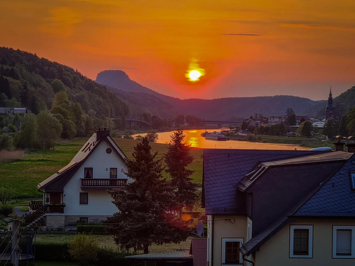 Ferienappartements Elbaussicht - Krippen Bad Schandau Esterno foto