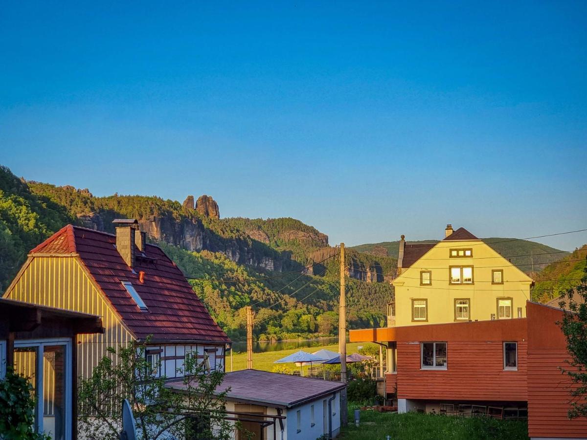 Ferienappartements Elbaussicht - Krippen Bad Schandau Esterno foto