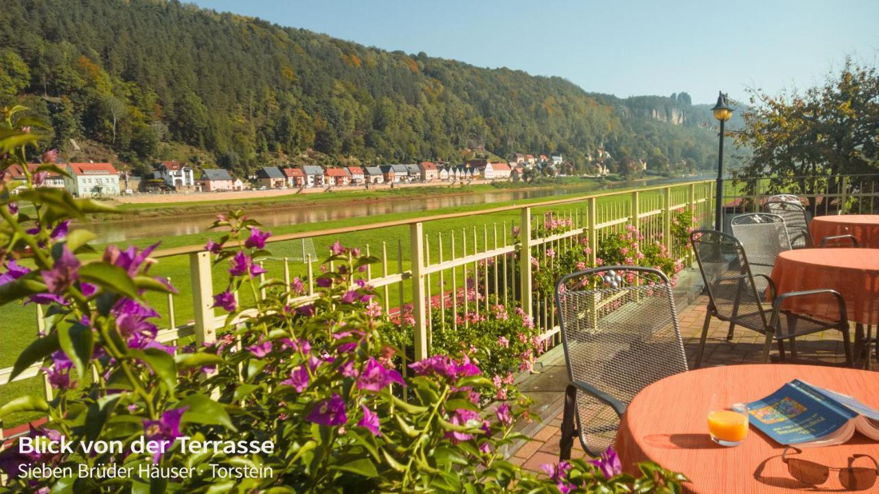 Ferienappartements Elbaussicht - Krippen Bad Schandau Esterno foto