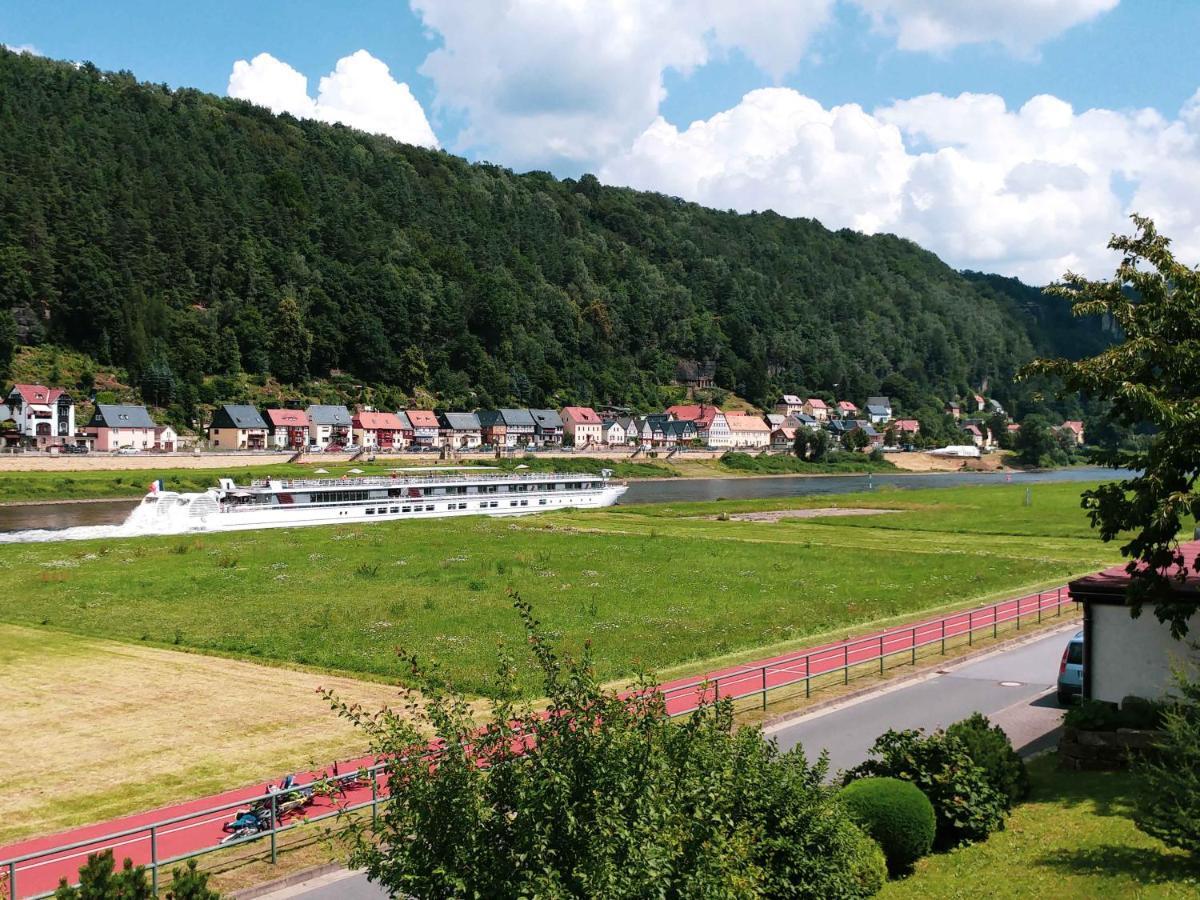 Ferienappartements Elbaussicht - Krippen Bad Schandau Esterno foto